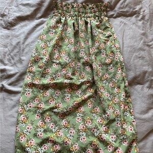 Floral Green Skirt